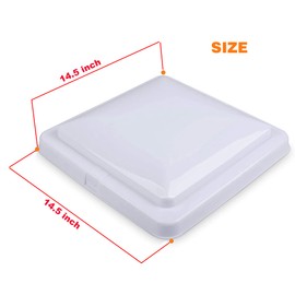 LuckySlycyc 14" Rv Vent Covers for Roof,Rv Vent Cover,Size:14" x 14",For Camper, Trailer, Rv vent cover replacement (2)