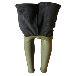 NY GOLDEN FASHION Women Winter Warm Thick Fleece Fur Lined Thermal High Waisted Leggings Pants (M, Manhattan Green)