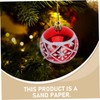 Ciieeo 6pcs Xmas Hanging Balls with Snowflake Pattern Compact Christmas