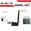 RYANSTAR Hydraulic Handbrake Adjustable Ebrake Long Lever Handle Fit for