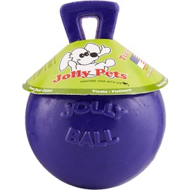 Jolly Pets Tug-N-Toss Ball Color: Purple, Size: 6" H x 4.5" W x 4.5" D