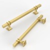 9BUILD 10 Pack 6.3 Inch Cabinet Pulls - Brushed Gold