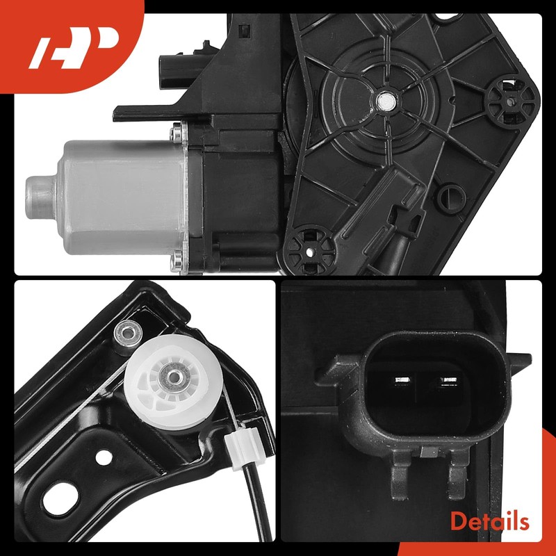 A-Premium Power Window Regulator with Motor Rear Driver Side Compatible