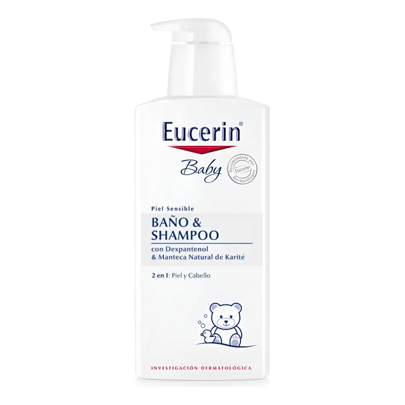 Kit Baby Eucerin: Baño & Shampoo 400ml + Crema Corporal