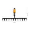 Fiskars Rake with 14 Prongs, Tool Head, Width: 36 cm,