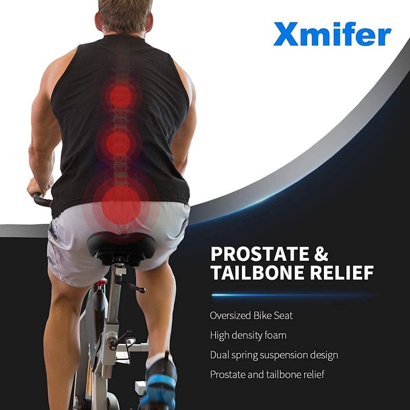 Xmifer Oversized Bike Seat, Comfortable Bike Seat - Universal Replacement