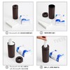 TVETE Car Tissue Case, Tubular Tissue Cover, Bottle-shaped, PU Leather,
