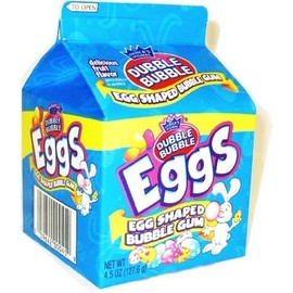 Dubble Bubble Huevo en forma de goma de mascar 4 oz