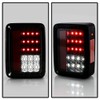 ACANII - Black Full LED Tail Lights Brake Lamps Pair