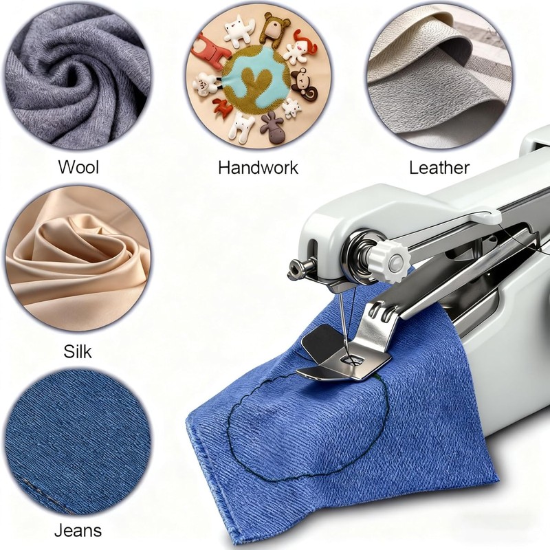 Handheld Sewing Machine, Mini Sewing Machine with Sewing Accessories, Electric