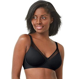 Bali Women's One Smooth U Ultra Lite Spacer Wireless Bra DF3440, Black, 34C