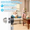 AST Round Deadbolt Lockout Device with Padlock and 3 Brass