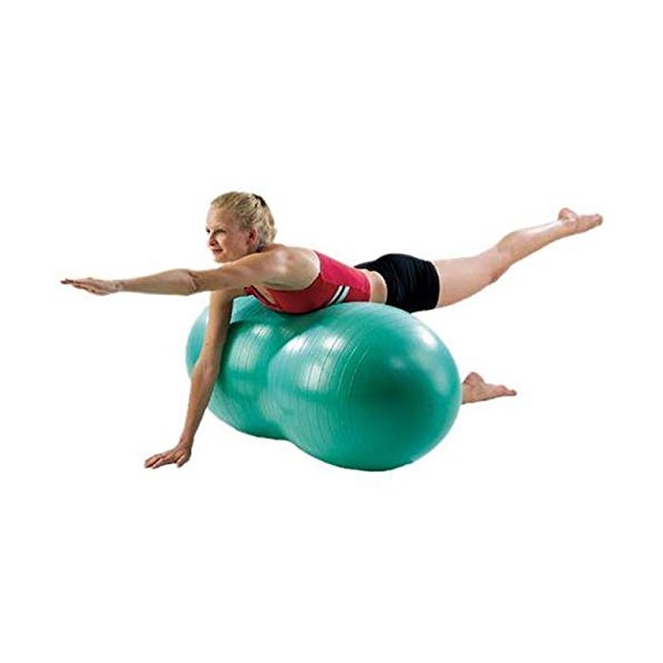Aeromat Therapy Peanut Burst Resistance Ball for Physical Therapy and Rehabilitation - Red - 60cm - 300 lbs Weight Capacity