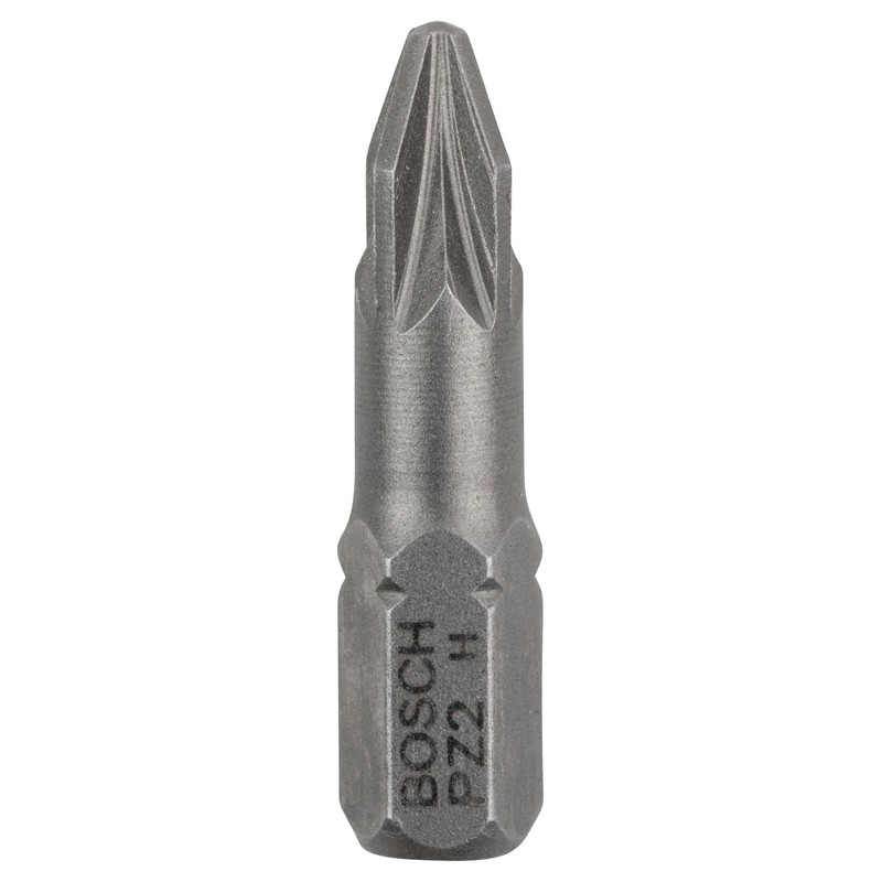 Bosch Professional Bit Extra-Hart für Pozidriv-Kreuzschlitzschrauben (PZ2, Länge: 25 mm,