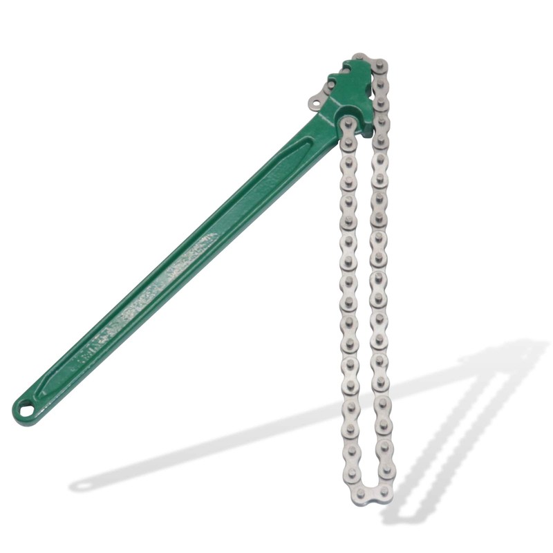 15 Inch Heavy-Duty Ratcheting Chain Wrench Reversible Oil Filter Tool