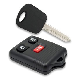 Keyless2Go Replacement for Keyless Entry Car Key Fob Vehicles That Use 3 Button CWTWB1U331, with New Uncut Transponder Ignition Car Key H72