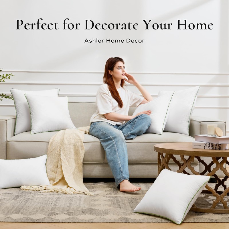 Ashler Home Deco 12x20 Pillows Insert (Set of 2) -