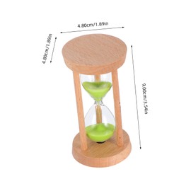 ULTECHNOVO 5 Sand Timer for Classroom and Kitchen Elegant Green Design for Management Games and Workouts Aesthetic Visual Countdown Clock for Teachers