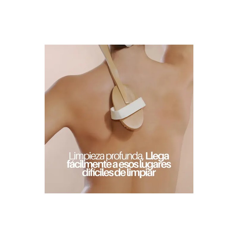 Cepillo Corporal Universo en Linea Cerdas Naturales Mango Removible