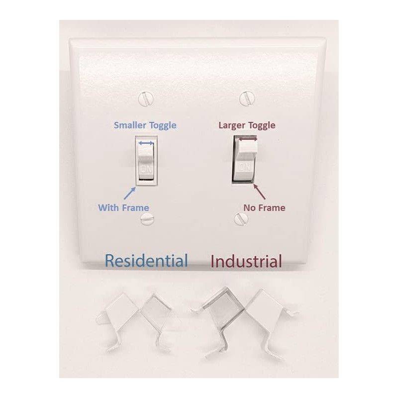 Toggle Shield - Residential (4 Pack, Clear) | No Tools