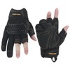 HLDD HANDLANDY Work Gloves Men - 3 Fingerless Work Gloves