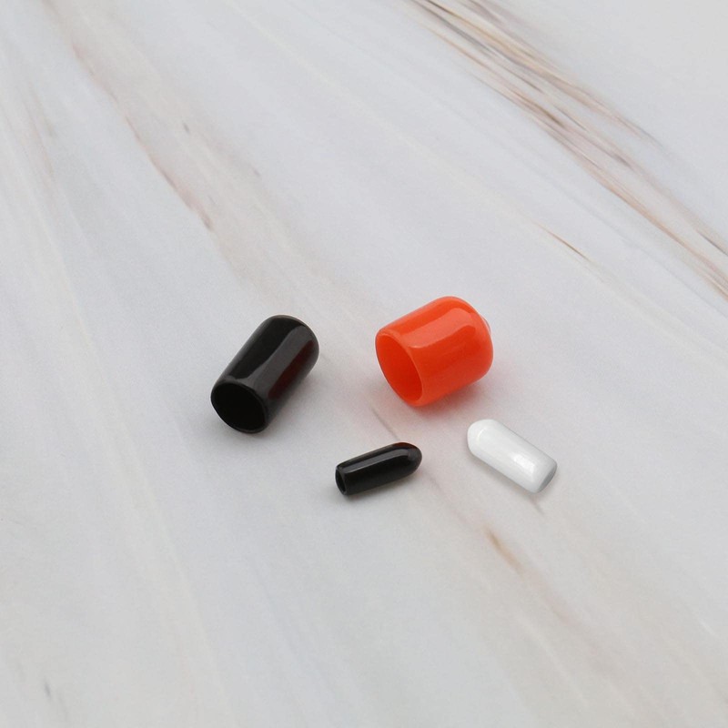 EMSea 80pcs PVC Round End Dust Proof Caps Covers for