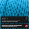 Netuno 1x Macrame Cord Braided Macramé Yarn Burgundy 5 mm