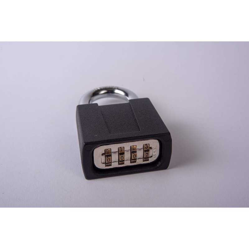 Sesamee K5003/4 4 Dial Bottom Resettable Combination Padlock with 1-Inch
