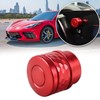 BILLFARO Red Volume Control Knob,Extended Protective Decorative Volume Dial Rotary