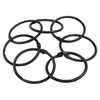 Hordion 50 PCS Binder Rings 1-1/2 Inch, Black Book Rings