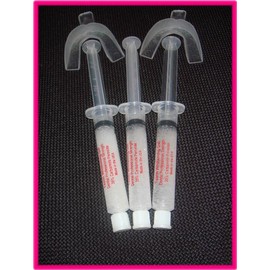 Three Large Syringes (10cc Each) of 22% Teeth Whitening Gel with Free Mouth Trays. 120 Applications of Tooth Whitener Gel