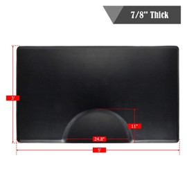 3' x 5' Salon Anti Fatigue Mat for Hair Stylist 7/8'' Thick, Rectangle Comfort Barber Shop Beauty Floor Mats Under Styling Chair