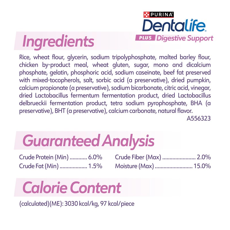 Dentalife Purina Plus Digestive Support Chicken and Pumpkin Flavor Large