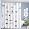 Cawtiuly Animal Patterns Shower Curtains Waterproof Washable Fabric Bath Curtain