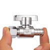 Breezliy 1/2 Pex Straight Stop Valve Sink Toilet Shut Off