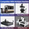 HQMaster 9 Pcs CNC Router Bits Set 1/4” Shank Tungsten