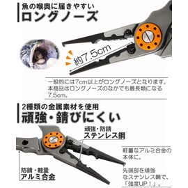 Contyu Fishing Pliers Fish Grip Set Fishing Pliers Grips (Black/Black, 22)