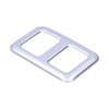 Rear Trunk Trailer Button Frame ABS Silver Trim Fit for