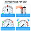 MEANLIN MEASURE 0~200Psi Heater Heavy Liquid Filled Pressure Gauge 1/4"