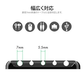 AhaStyle Premium Cable Clip, Cord Storage, Cable Holder, Cord Organization, Wire Management, Suitable for Home, Office, Automotive, Etc (Black)