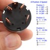 RUNCCI-YUN 4-Position 3-Speed Fan Selector Rotary Switch Governor 12A 250V/16A