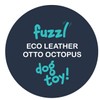 Fuzzl Eco Leather Otto Octopus Natural and Tough Dog Toys