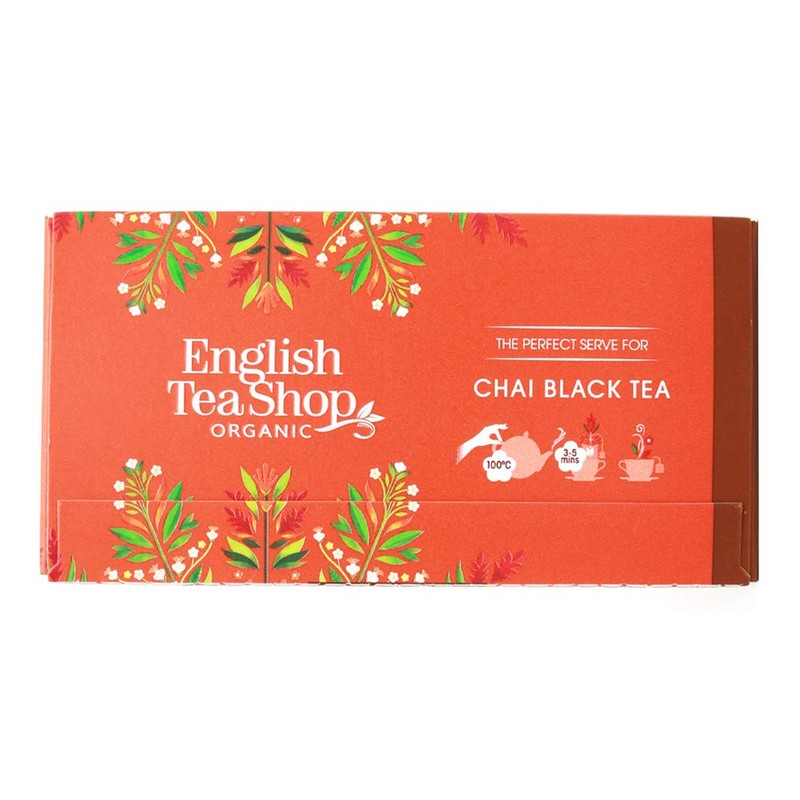 English Tea Shop Organic Chai Black Tea - 20 Tea