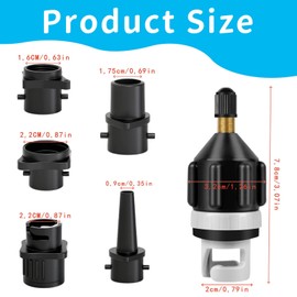 Liekadijiae Boat Air Pump Valve Adapter, Sup Pump Adapter Dinghy Valve Adapter, SUP Valve Adapter, Inflatable Adapter, Air Pumps, Air Valve Adapter, Valve Adapter, for Inflatable Rowing Boat