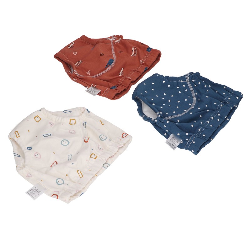3pcs Baby Absorbent Training Pants Reusable Washable 6 Layers Gauze