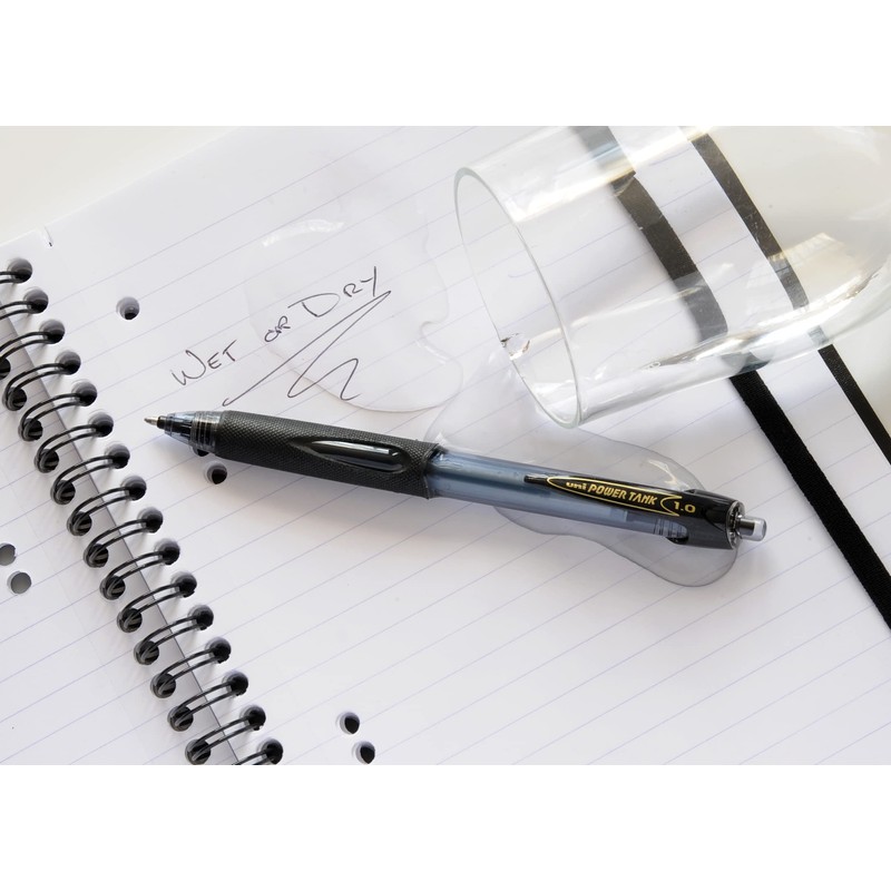 uni-ball SN-220 Power Tank Retractable Ballpoint Pen 1.0mm Black Ink
