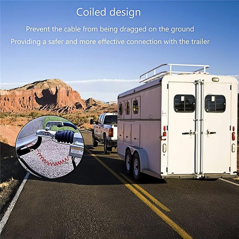 Xinghonyac Trailer Breakaway Cable, Trailer Brake Cable, RV Stainless Steel