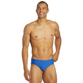 Sporti - Traje de baño para hombre, para entrenamiento y baño, ajuste cómodo y UPF 50+, Azul real, 38