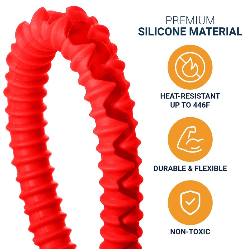 Silicone Oven Rack Shields by Linda’s Essentials (2 Pack) |