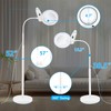 10X 20X Magnifying Glass with Light and Stand, 36 LED